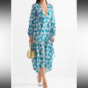 Borgo De Nor blue floral Beatrice dress